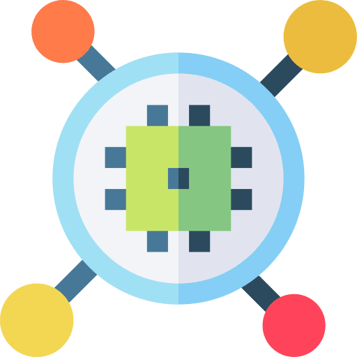 Nano technology education structure science icon