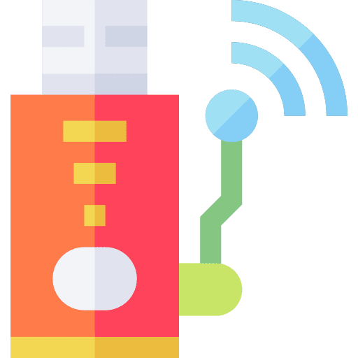 Adapter signal wireless usb icon