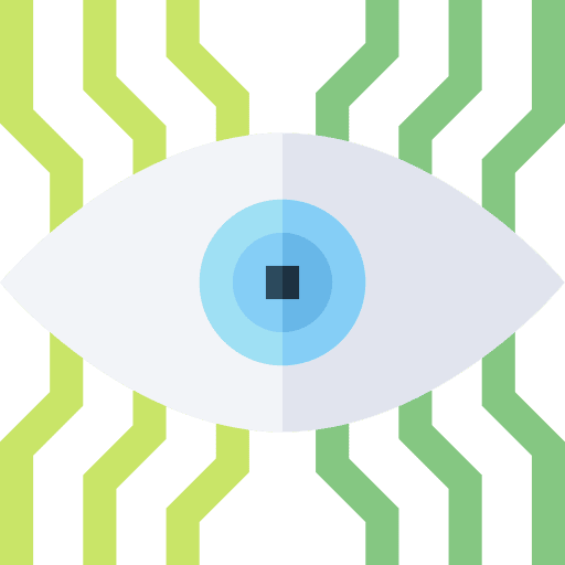 Eye scanner electronics biometric identification vision icon