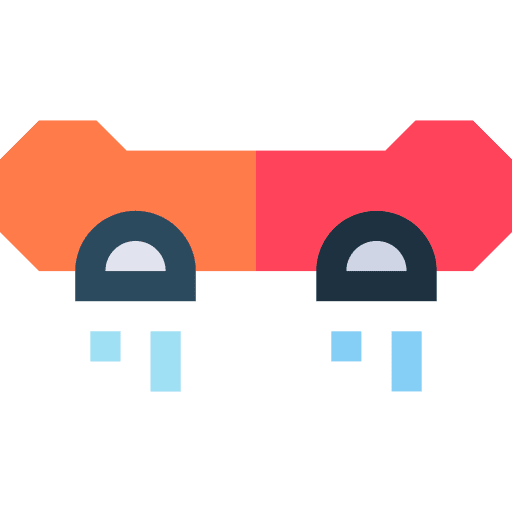 Hoverboard electronics science fiction flying icon