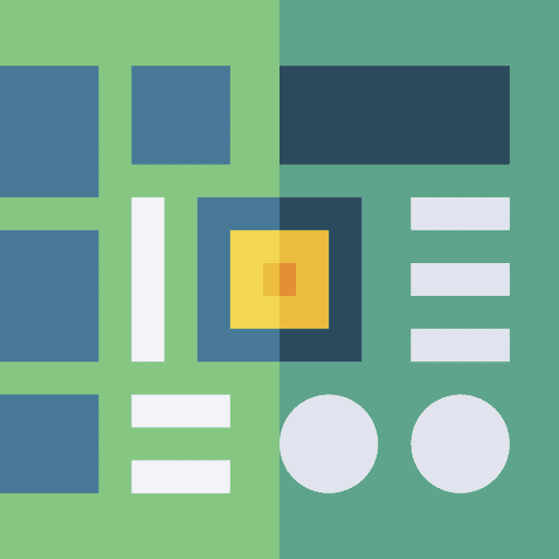 Motherboard component screwdriver case icon