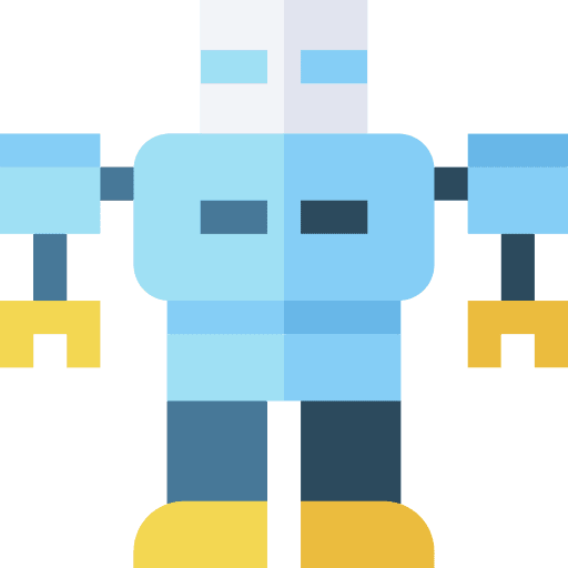 Robot children robotic electronics icon