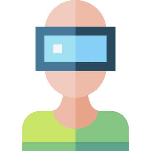 Ar simulation interactive virtual icon