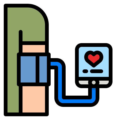 Blood pressure measurement medical equipment blood pressure icon