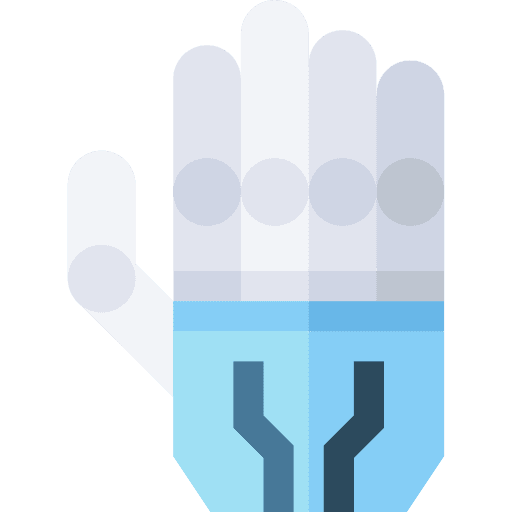 Robot hand artificial hand robotic hand icon