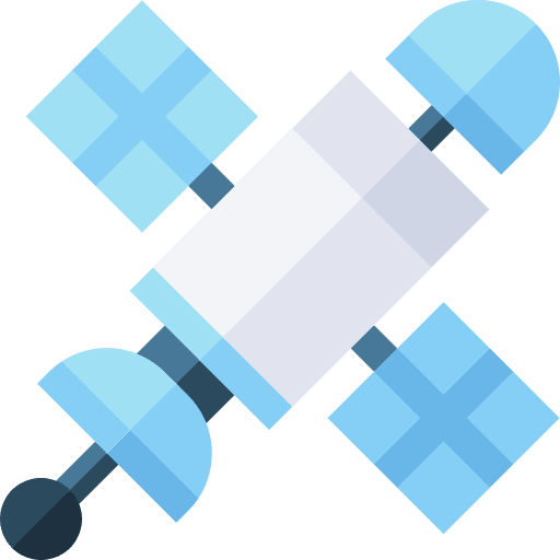 Satellite connection communication technology icon