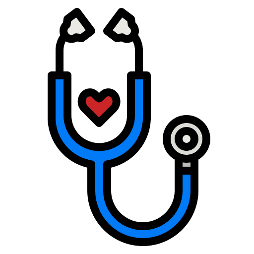 Stethoscope healthcare and medical medical physician icon