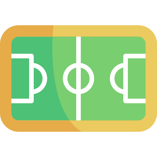 Field soccer sport equipment field icon