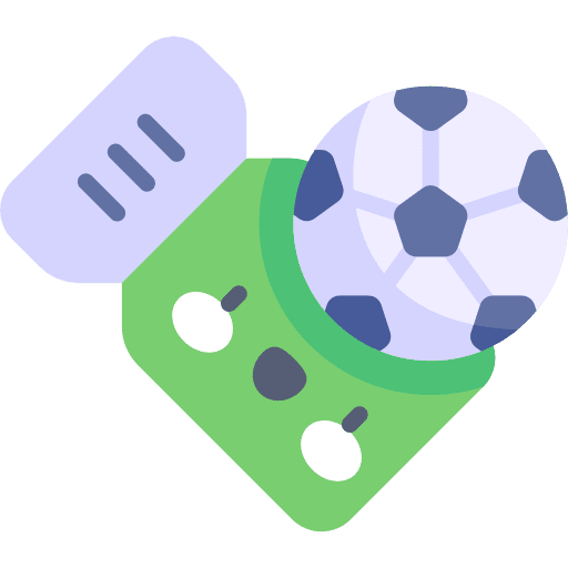 Ticket soccer stadium ticket icon