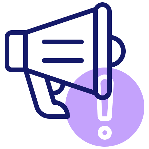 Megaphone bullhorn alert megaphone icon