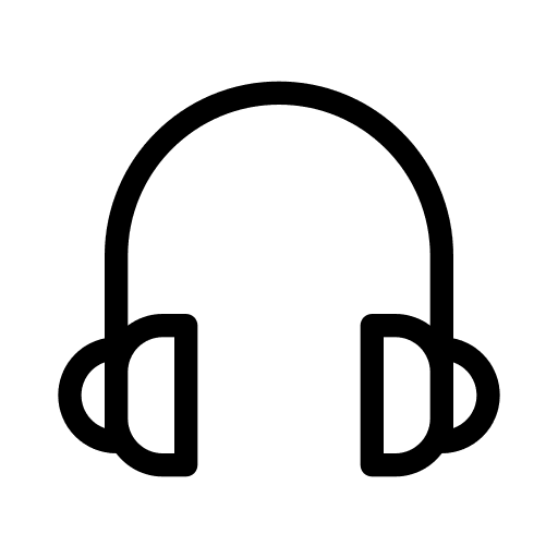 Audio headset audio headphone music earphones headphone icon