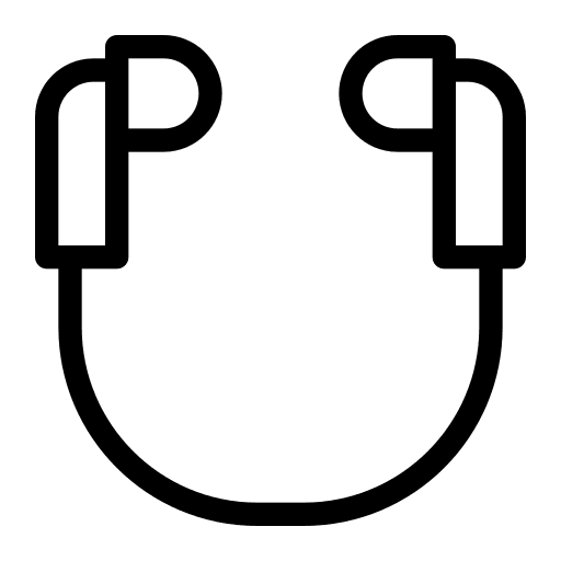 Band headphone sound band icon