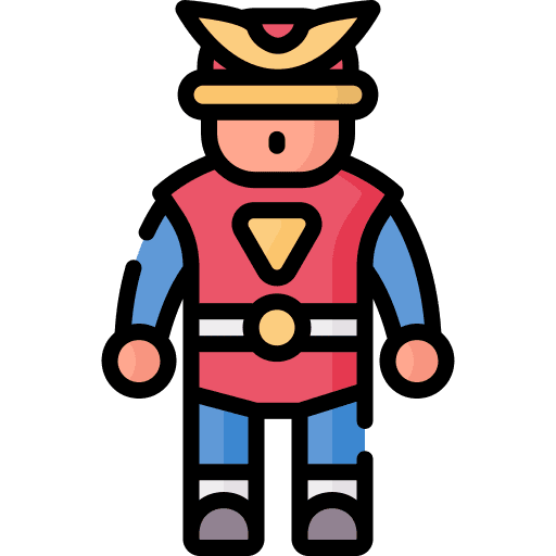 Hero child superhero hero icon