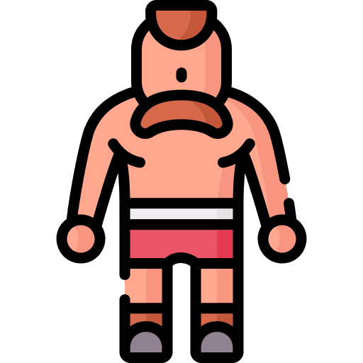 Wrestler sports and competition fight martial icon