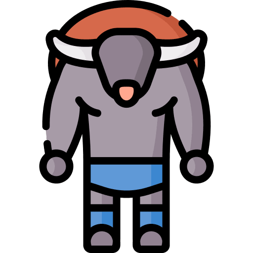 Minotaur mythology fantasy greek icon