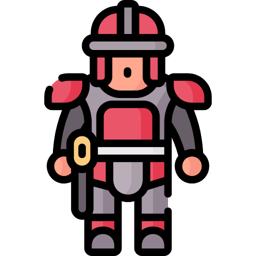 Samurai japanese man sword icon