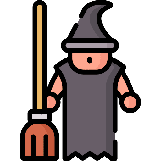Witch fairy tale avatar hat icon