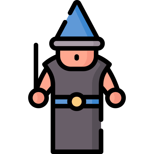 Wizard man fantasy wizard icon