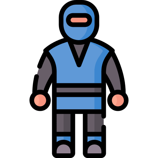 Ninja people cultures professions and jobs icon