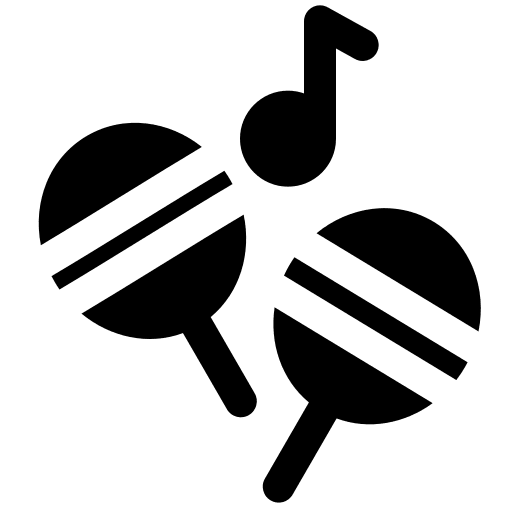 Latin instrument music and multimedia genre icon