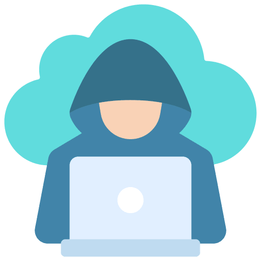 Hacker cyber crime avatar computer icon