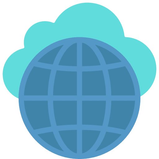 Internet connection worldwide seo and web cloud computing icon