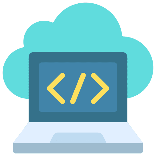 Cloud computing cloud computing laptop cloud storage icon