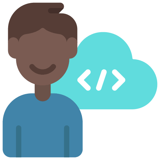Programmer coding programming developer icon