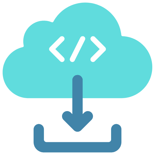 Cloud download ui cloud data seo and web icon