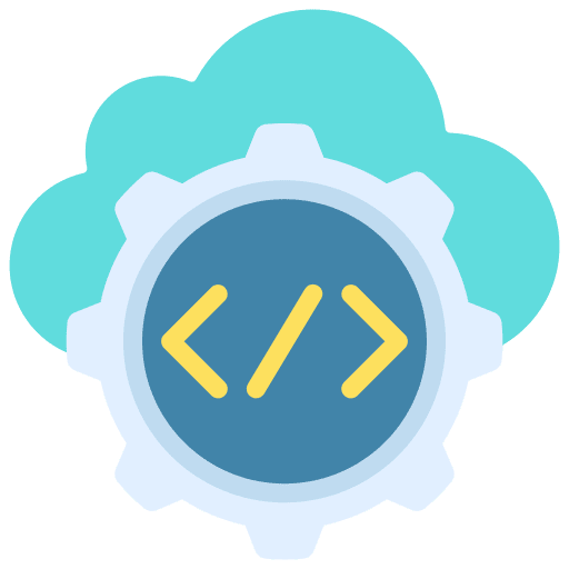 Content management cloud storage web development seo and web icon