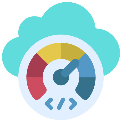 Performance speed seo and web interface icon
