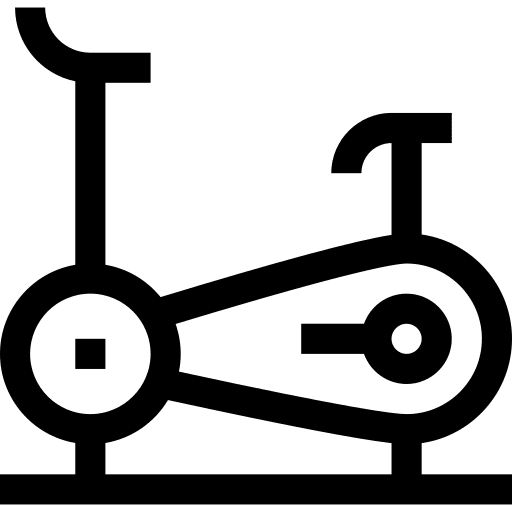 Stationary bike gymnasium gymnastic stationary bike icon