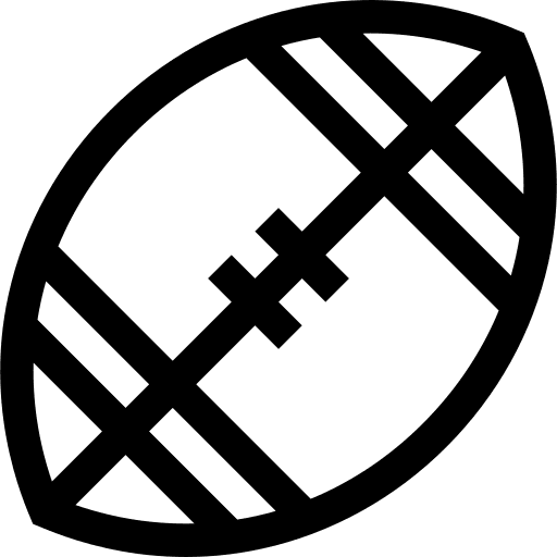 American football rugby ball american football ball icon