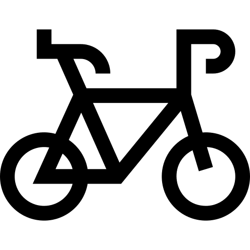 Bicycle transportation exercise cycling icon