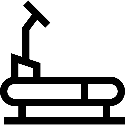 Treadmill gym sport working icon