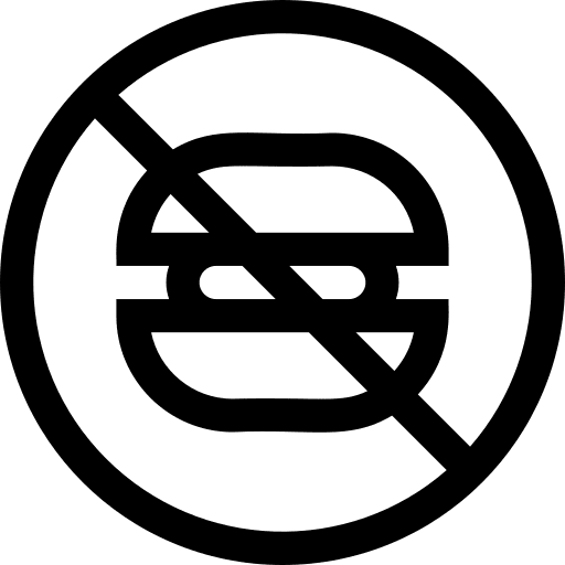 No fast food unhealthy fast food no fast food icon