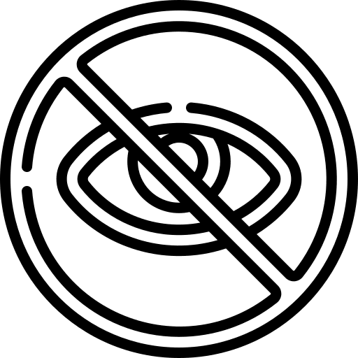 Blind healthcare and medical ophthalmology blind icon