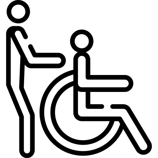 Disabled person humanpictos people diversity icon