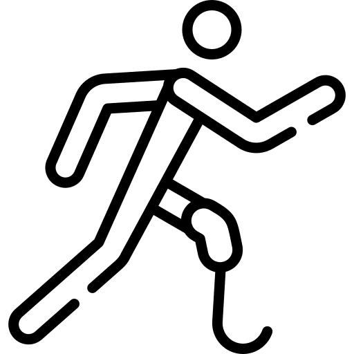 Disabled person robotics disability prosthesis icon