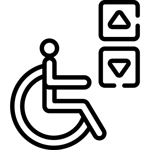Lift lift healthcare and medical disabled icon