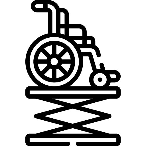 Wheelchair transportation sign wheelchair icon