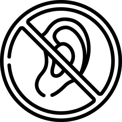 Deaf disability healthcare and medical deaf icon