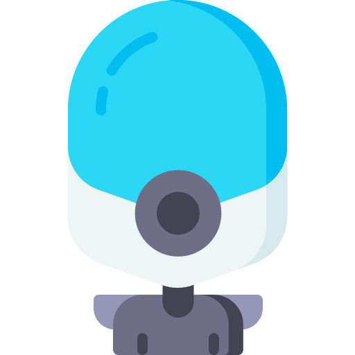 Galactic traveler automaton electronics futuristic icon