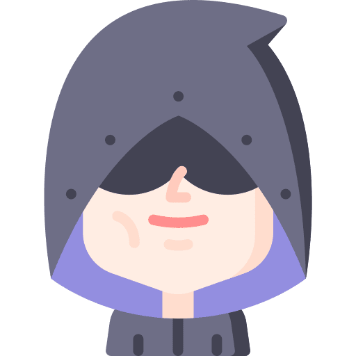 Shadow superhero avatar man icon