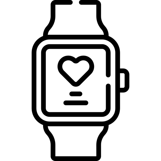Smartwatch health technology electronics icon