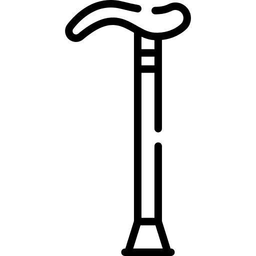 Walking stick cane walk healthcare and medical icon