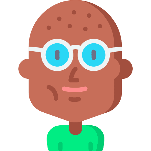 Man bald character sci fi icon