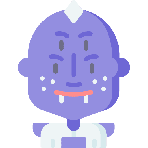 Monster sci fi monster people icon