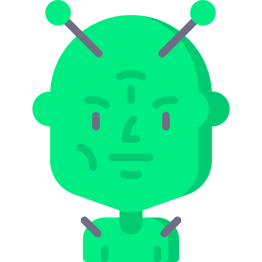 Alien extraterrestrial creature character icon