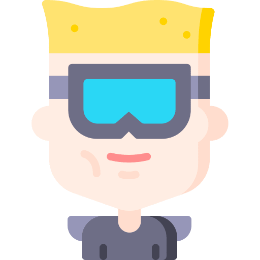 Man glasses sci fi blonde icon